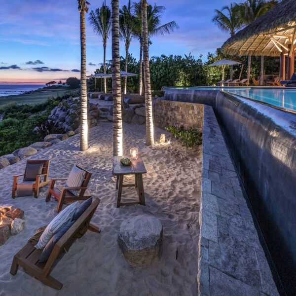 003-Sand terrace and firepit_sunset